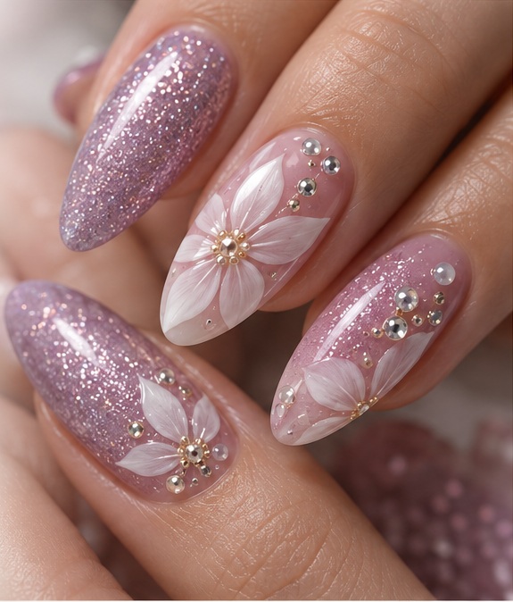 Illustrative nail art detail