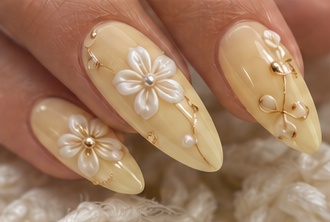 Illustrative AI manicure — A playful finish